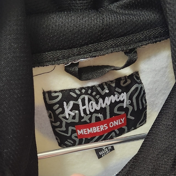 Members Only X Keith Haring Graphic Hoodie Sz Small NWT - Picture 4 of 6